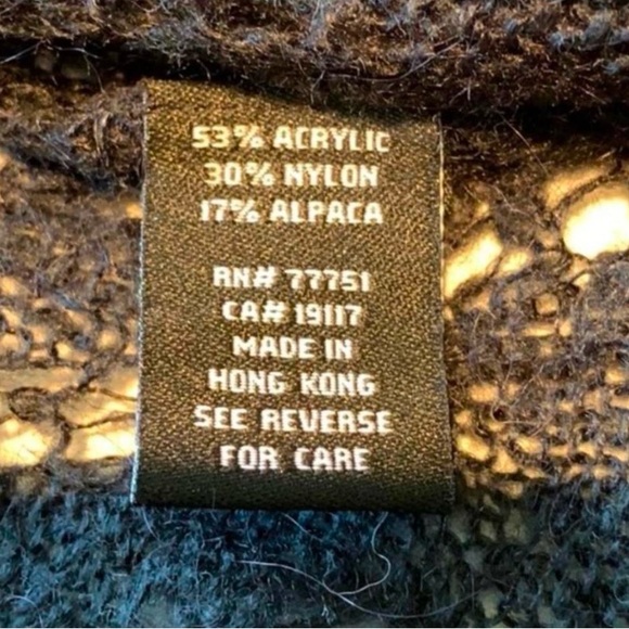 Vintage Y2K Betsey Johnson black crochet cardigan with ribbon M - Picture 7 of 9